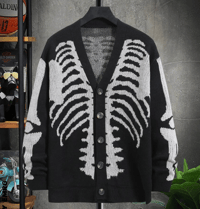 skeleton cardigan