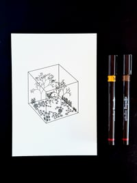 Image 3 of Urban Garden — 5x7" pen plot