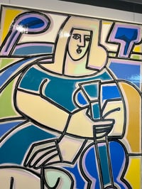 Image 4 of Woman With Blue Guitar by America Martin