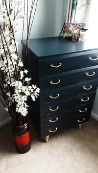 Image 4 of Meredew Tallboy chest of Drawers.
