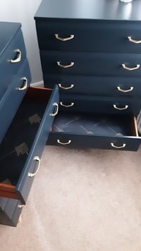 Image 4 of Pair of Meredew Tallboys chest of Drawers.