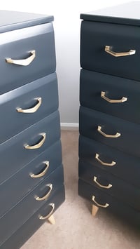 Image 5 of Pair of Meredew Tallboys chest of Drawers.
