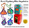 funni mystery alien keychains