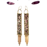 Image 2 of Demimonde Tourmaline Tapestry Earrings