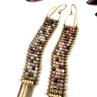 Image 3 of Demimonde Tourmaline Tapestry Earrings
