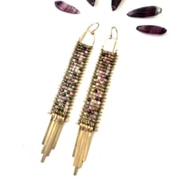 Image 5 of Demimonde Tourmaline Tapestry Earrings