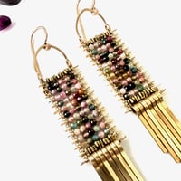 Image 5 of Colorful Tourmaline Earrings