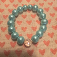 Blue pearl bracelet 