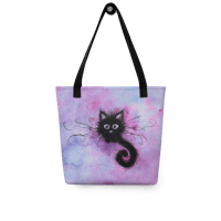 Image 1 of 'Soot Cat' Tote Bag