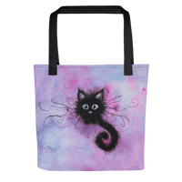 Image 2 of 'Soot Cat' Tote Bag