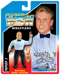 Image 3 of REFEREE MIKE CHIODA WRESTLE-Something Wrestlers series 1 VARIANT retro card