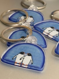 Image 2 of (Keychain) Penguin couple