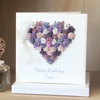 Image 12 of Luxury Birthday Card. 8 Colours. Gift Boxed Birthday Card for Her. 