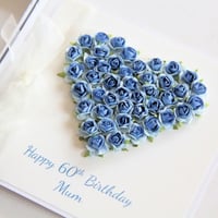Image 13 of Luxury Birthday Card. 8 Colours. Gift Boxed Birthday Card for Her. 