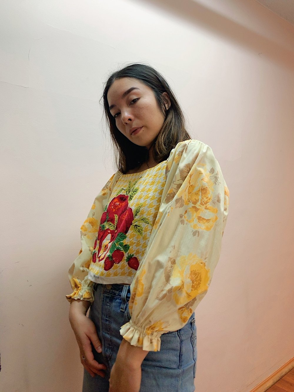 Image of Tea Towel Top — Apples