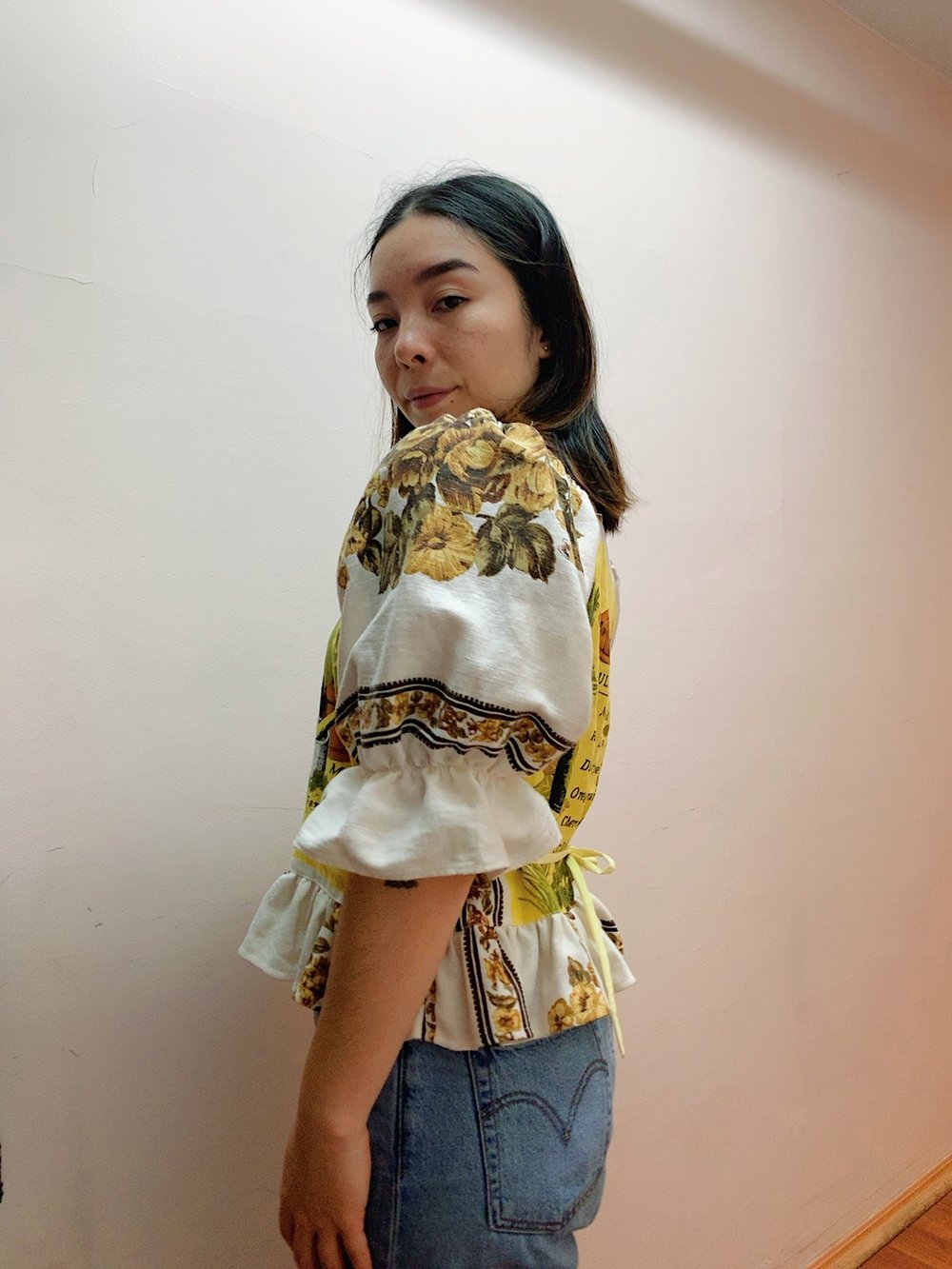 Image of Tea Towel Top — Garden of Herbs