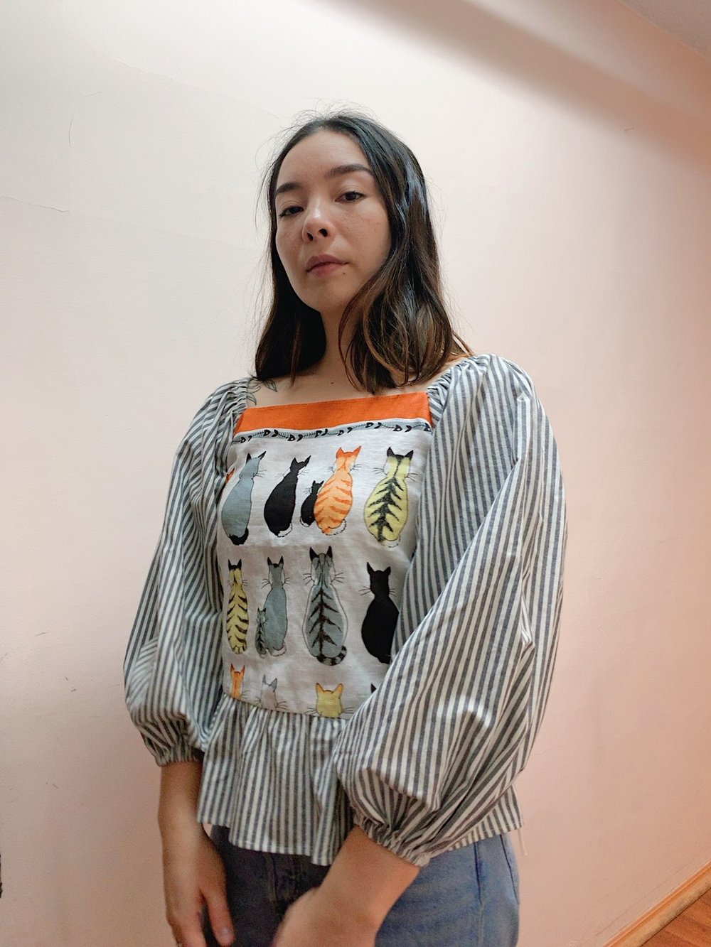 Image of Tea Towel Top — Cats in Waiting