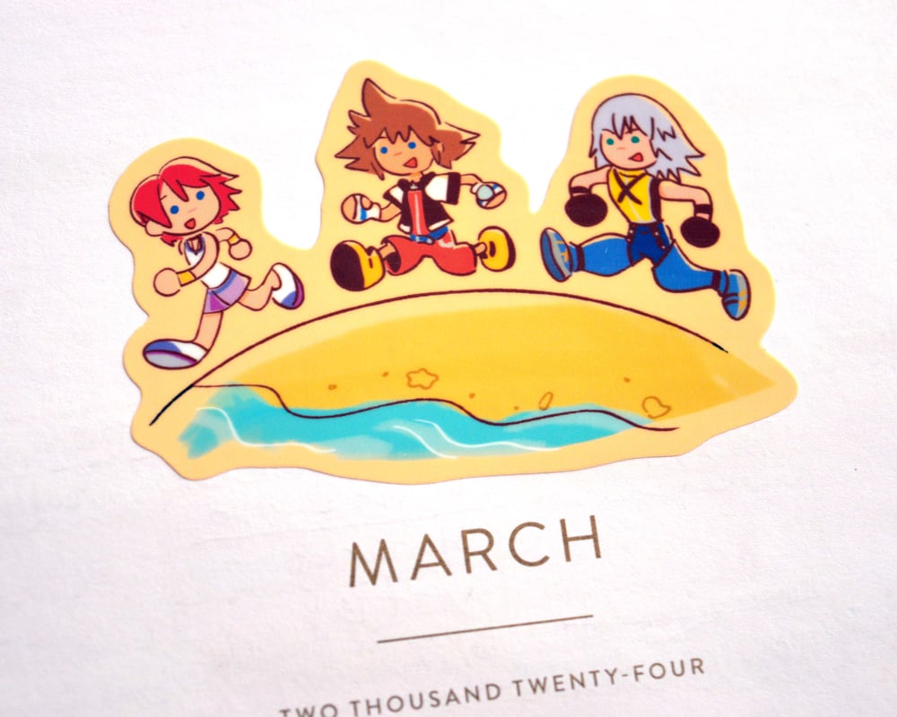 Image of Kingdom Hearts Destiny Trio Sticker Sheet