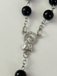 Image 2 of Black Mini Rosary