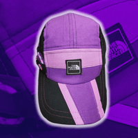 Image 1 of  Purple/Black NORTH FACE 5 panel hat (2/2)