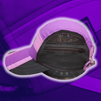 Image 4 of  Purple/Black NORTH FACE 5 panel hat (2/2)