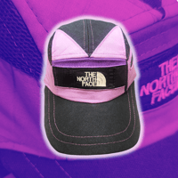 Image 1 of Purple/Black NORTH FACE 5 panel hat (1/2)