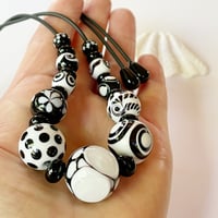 Image 7 of Black and White Necklace