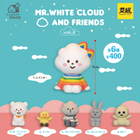 Image 1 of Mr. White Cloud & Friends - Siting Together Capsule Toy (Vol.2)
