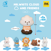 Image 1 of Mr. White Cloud and Friends - Sitting Together Capsule Toy (Vol. 1)