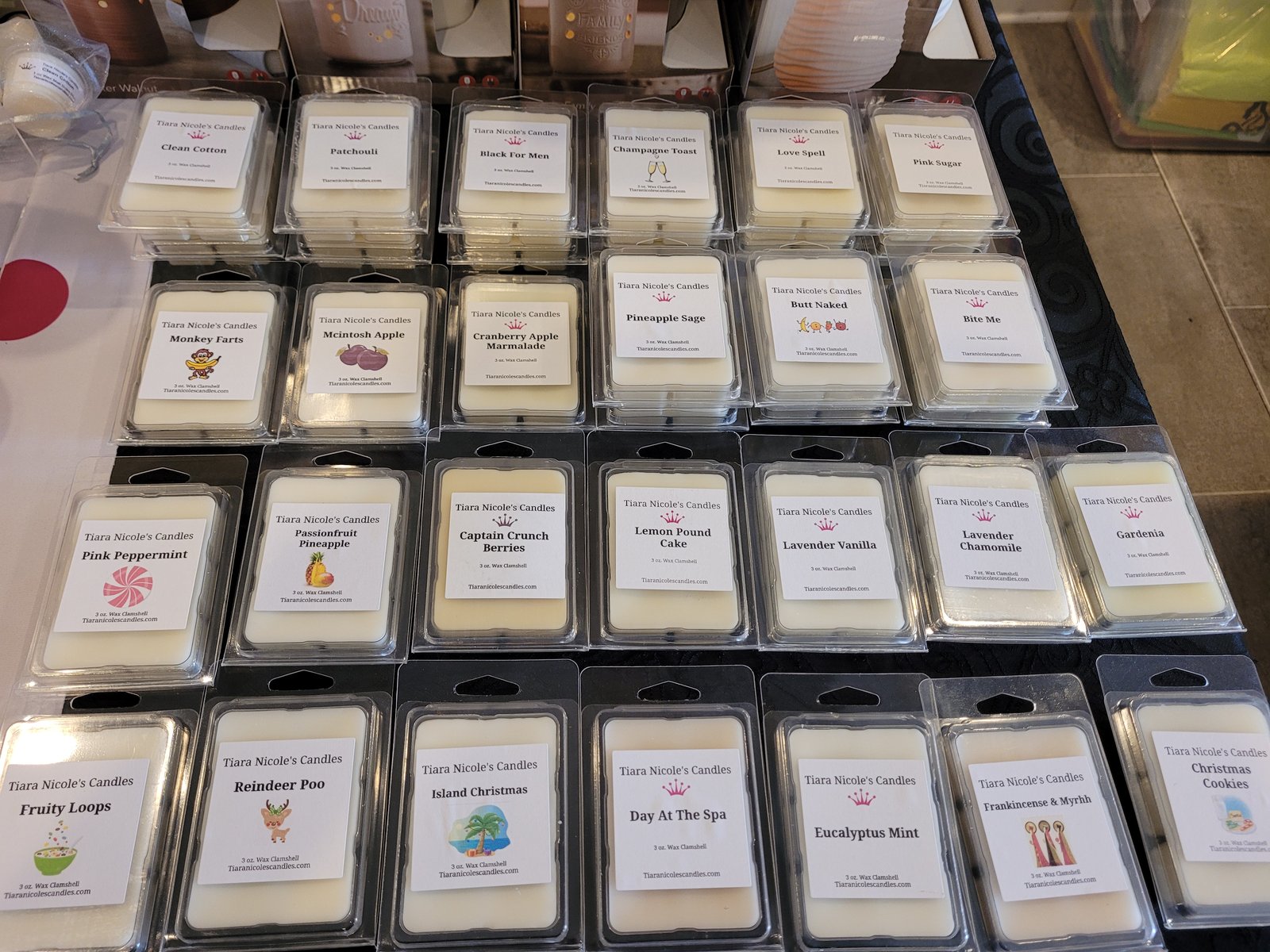 3oz Clamshells-MADE TO ORDER | Tiara Nicole's Candles