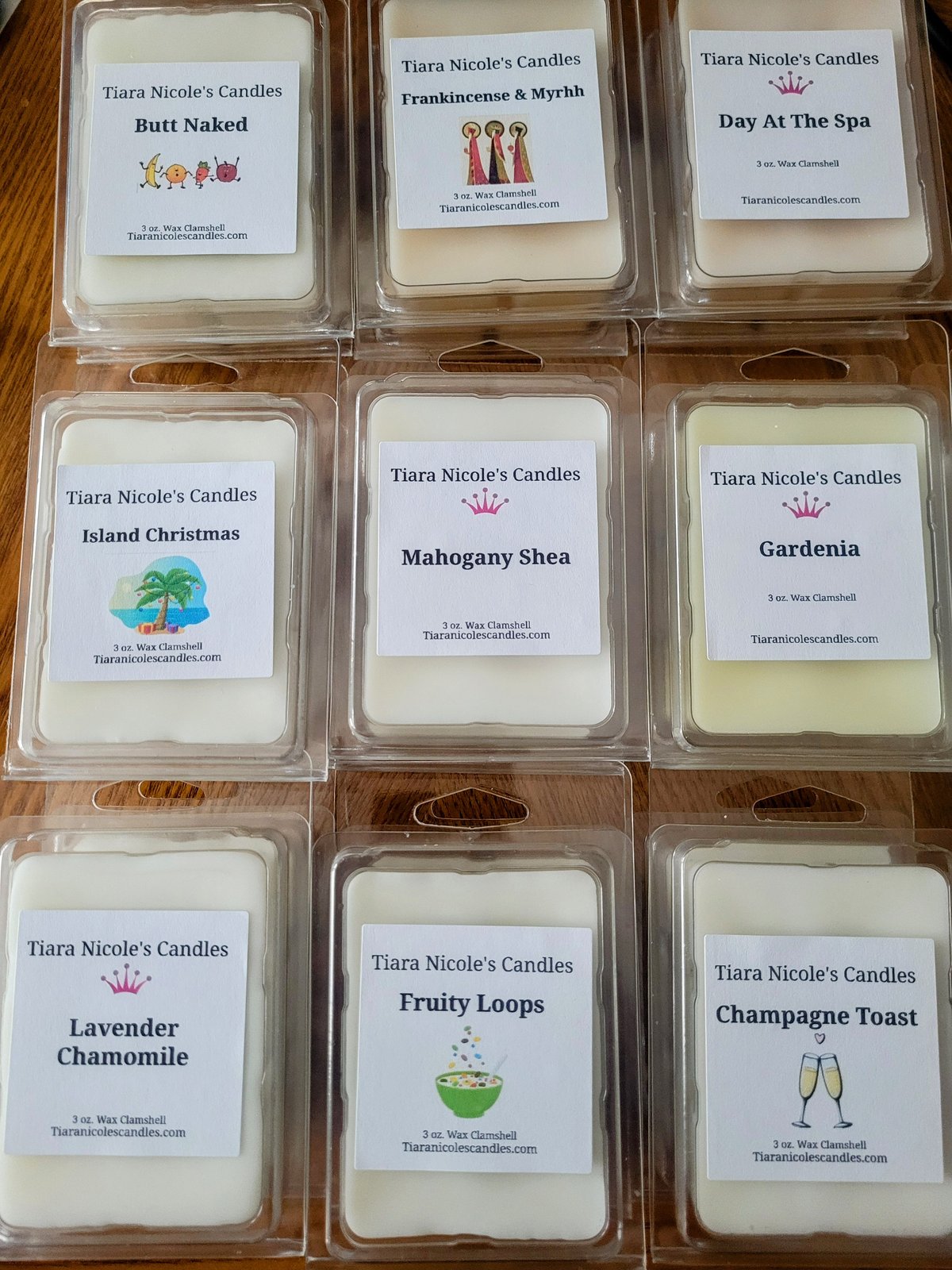 3oz Clamshells-MADE TO ORDER | Tiara Nicole's Candles