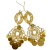 ISLA - Gold Filigree Disc Earrings