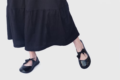 Image of Passion Ballet flats in Patent black 