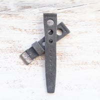 Image 4 of Corfam Style Suede Rally Strap - Grey