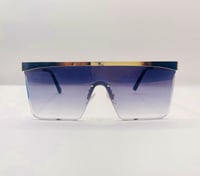 Image 2 of Rimless Gold Accent Sunglasses 