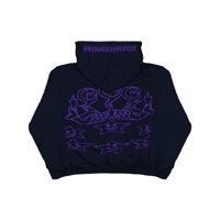 Image 3 of 𝗣𝗔𝗜𝗡 𝗜𝗦 𝗧𝗘𝗠𝗣𝗢𝗥𝗔𝗥𝗬 𝗩.𝟵𝟵𝟵 HOODIE