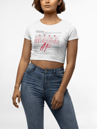 Image 1 of MAGA AF Women’s Crop Tee from PatriotsCo