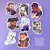 Image 1 of BG3 Dolls | Vinyl Stickers