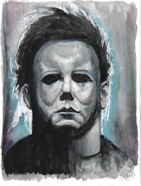 Image of Horror Icons - Leatherface and Michael Myers Original Art 