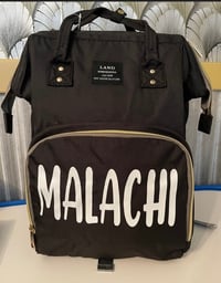 Custom backpack diaper bag 