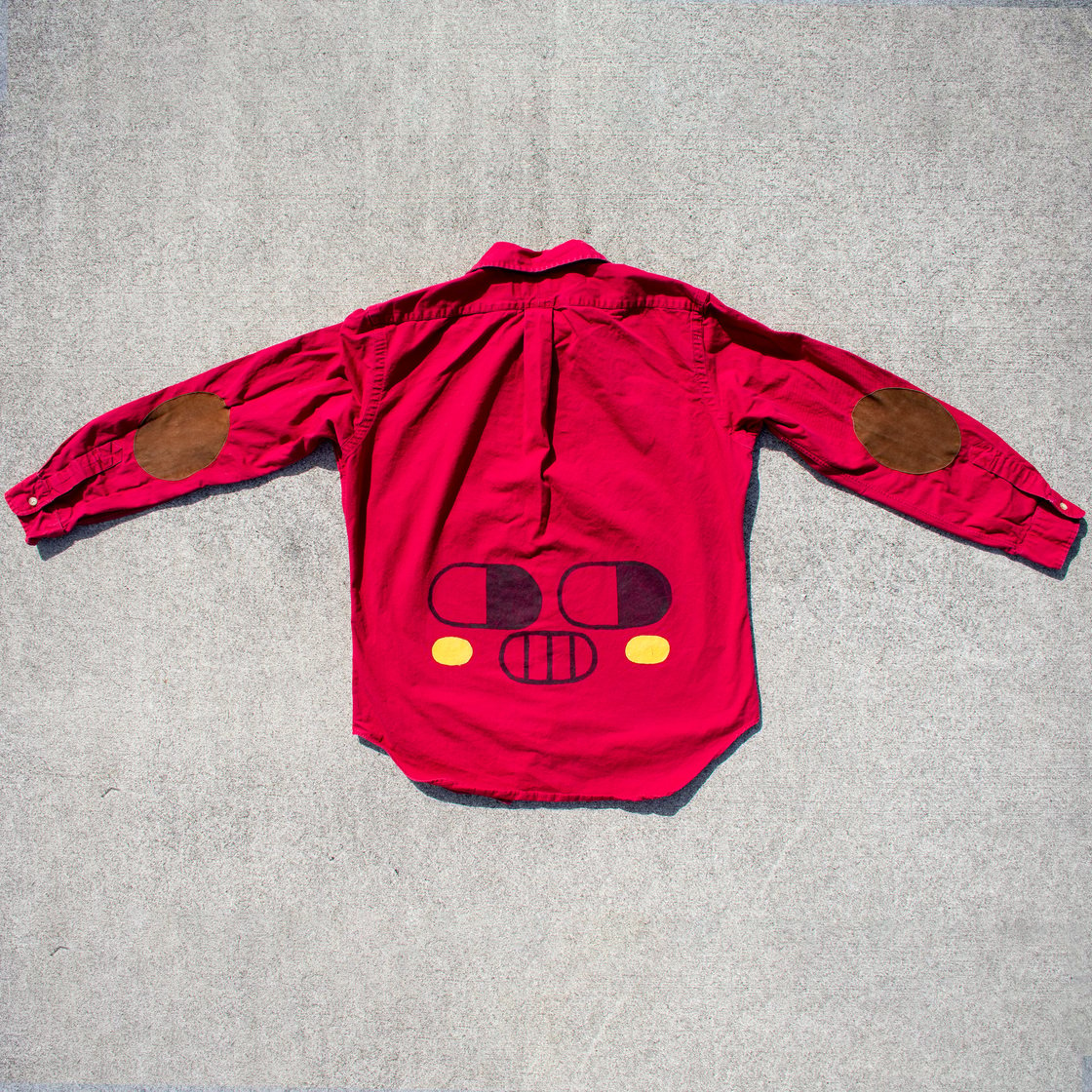 Image of Red Button Down (M)