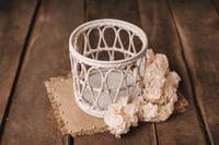 Image 2 of Antique white basket 