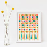 Image 3 of Bee Love Garden and Flower Lovers Art Print