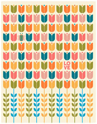Image 6 of Bee Love Garden and Flower Lovers Art Print