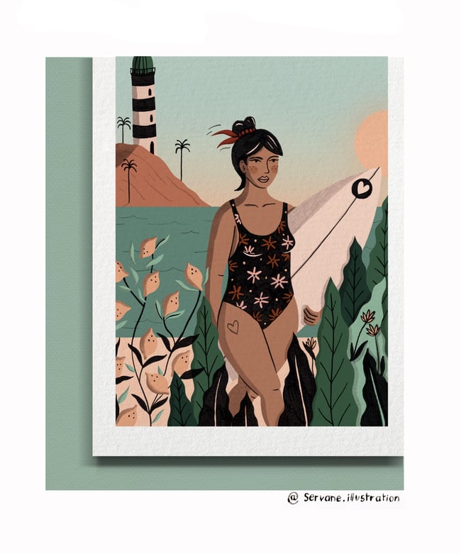 " Surf sur la côte basque " 