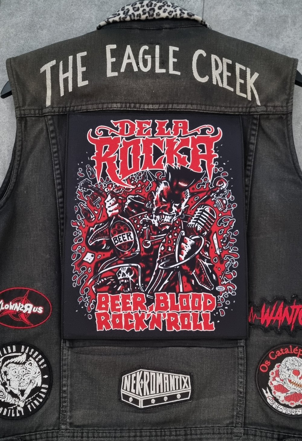 "Beer, Blood, Rock 'n' Roll" Backpatch