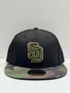 New Era SAN DIEGO PADRES Camo camoflauge Black 59FIFTY FITTED HAT  Homie Gear
