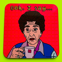 ‘Dot Cotton Tea’ Drinks Coaster