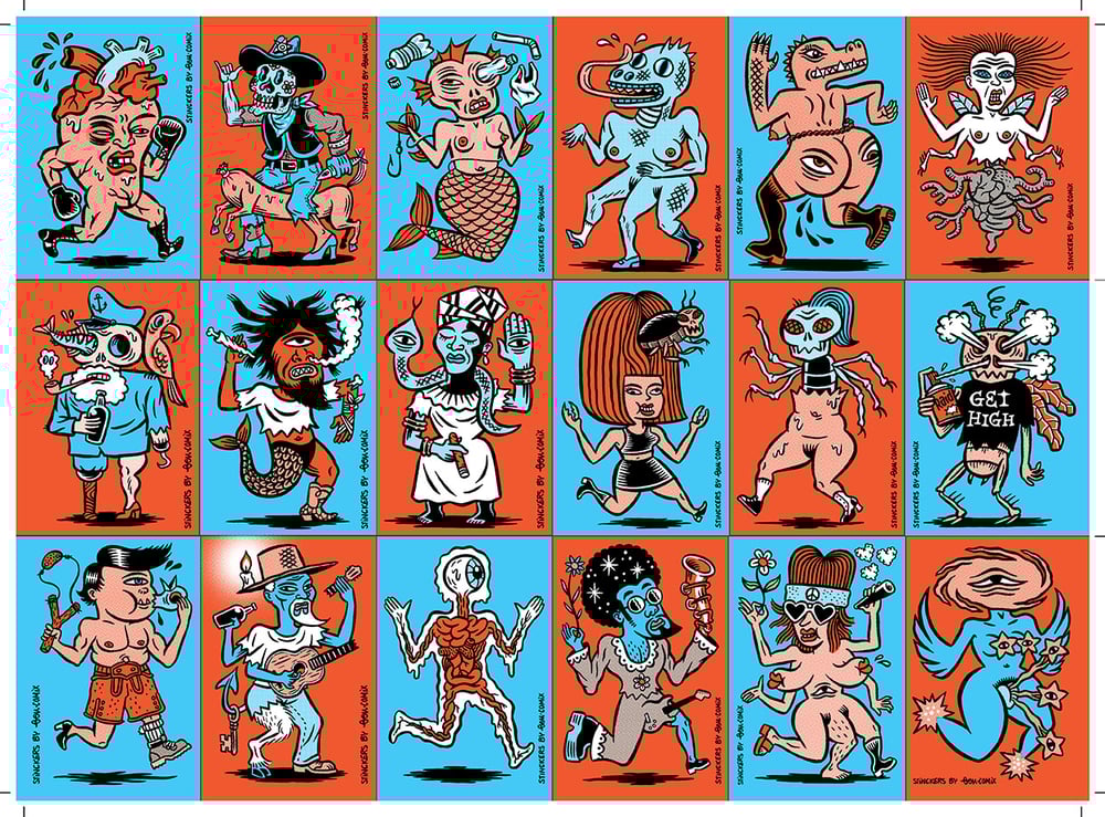 BEN COMIX Stinckers (uncut production sheet)