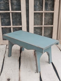 Bench wooden blu *gray